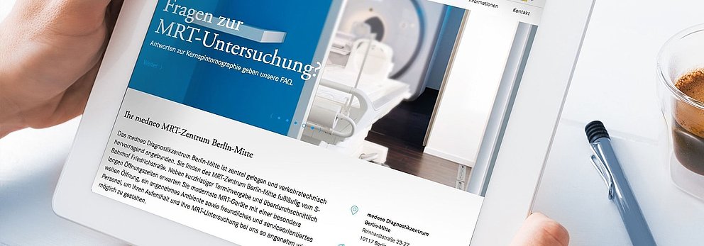 TYPO3 Website von medneo – Digitalisierung im Health Care Bereich