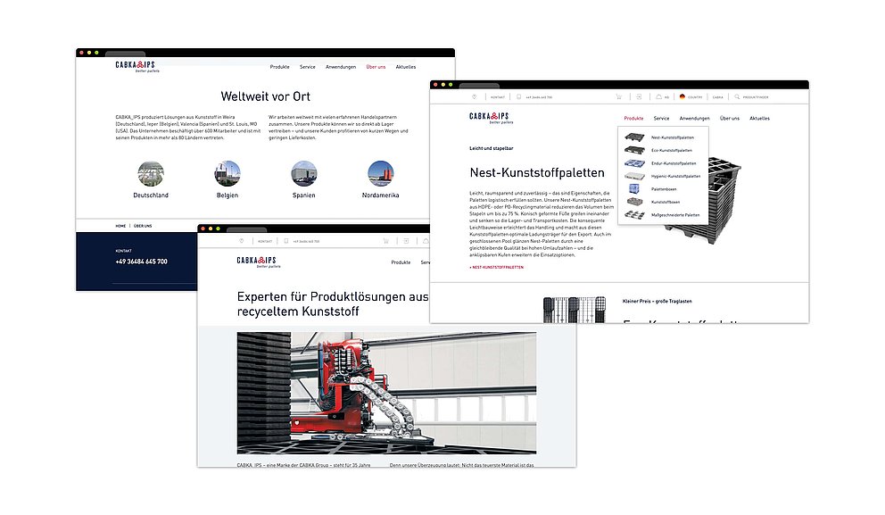 Weitere Screens der Website von CABKA Group GmbH