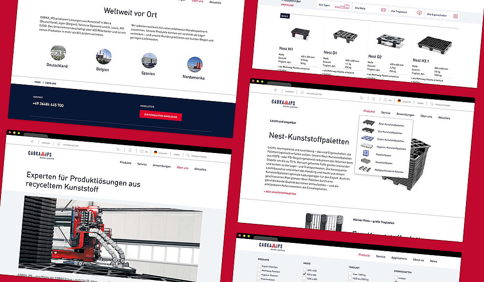 Weitere Screens der Website von CABKA Group GmbH